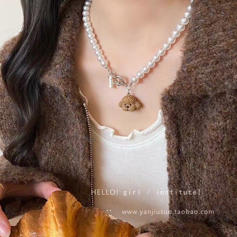 Scarf Wachshund Dog Pendant Necklace Women'S Long Scarf Wearer Chain Niche Design Cute Cartoon Accessories - Image 5